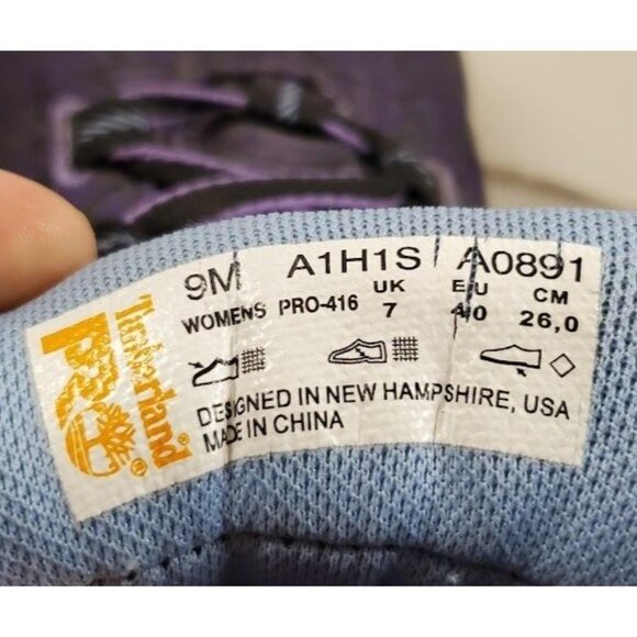 Timberland PRO Women's 9M Work Shoes Purple ESD Anti-Fatigue Slip Resistant NWOB - Picture 9 of 9